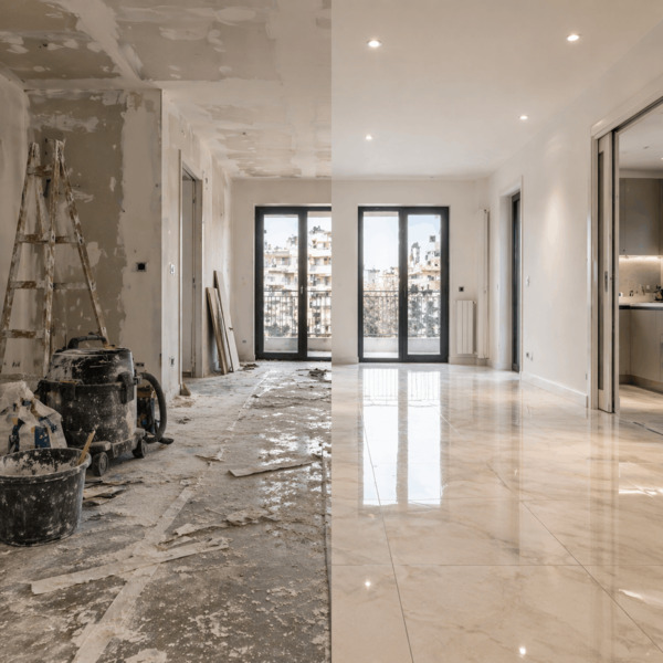 Pulizie post ristrutturazione Appartamento post ristrutturazione a Milano prima della pulizia professionale